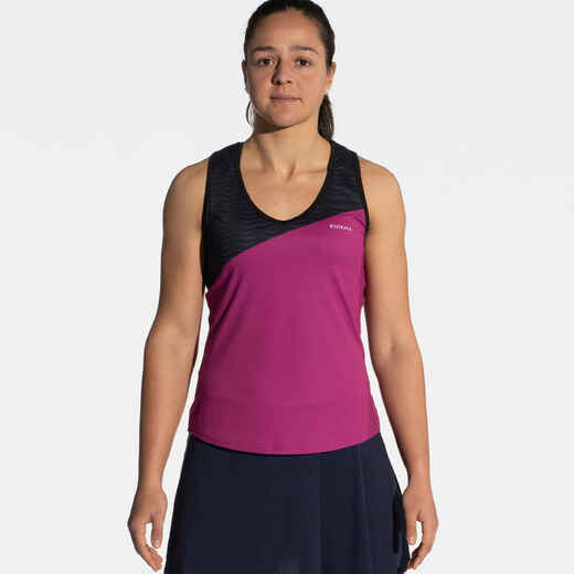 
      Women's Technical Breathable Padel Tank Top 900 - Purple
  