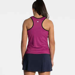 Women's Technical Breathable Padel Tank Top 900 - Purple