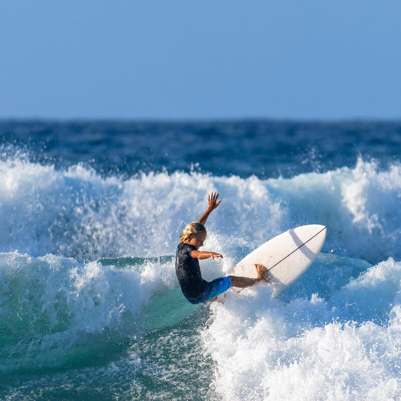 Calções de Surf Boardshort 900 Menino Azul