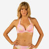 Top bikini Mujer surf push up relleno fijo aros naranja