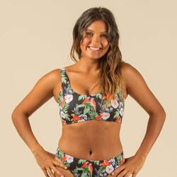 Top bikini Mujer surf deportivo rellenos extraíbles flores