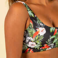 Top bikini Mujer surf deportivo rellenos extraíbles flores