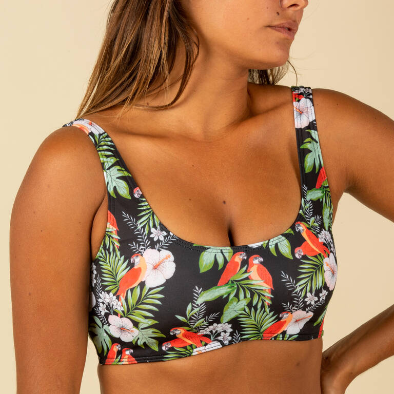 CROP TOP AURELY PARROT with removable cups