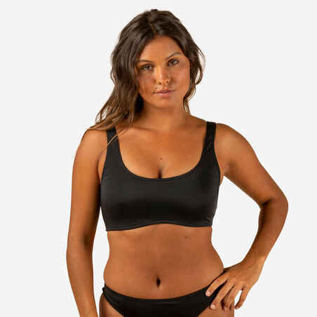 CROP TOP AURELY BLACK WITH REMOVABLE CUPS