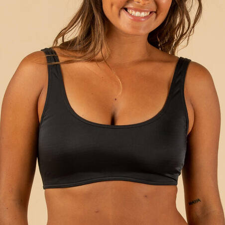 CROP TOP AURELY BLACK WITH REMOVABLE CUPS