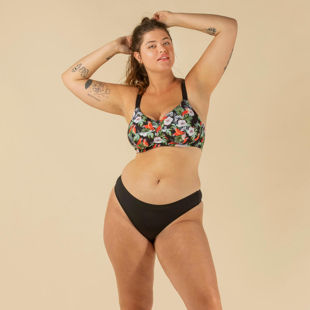 Women's plus size swimsuit top - Astrid paisley khaki