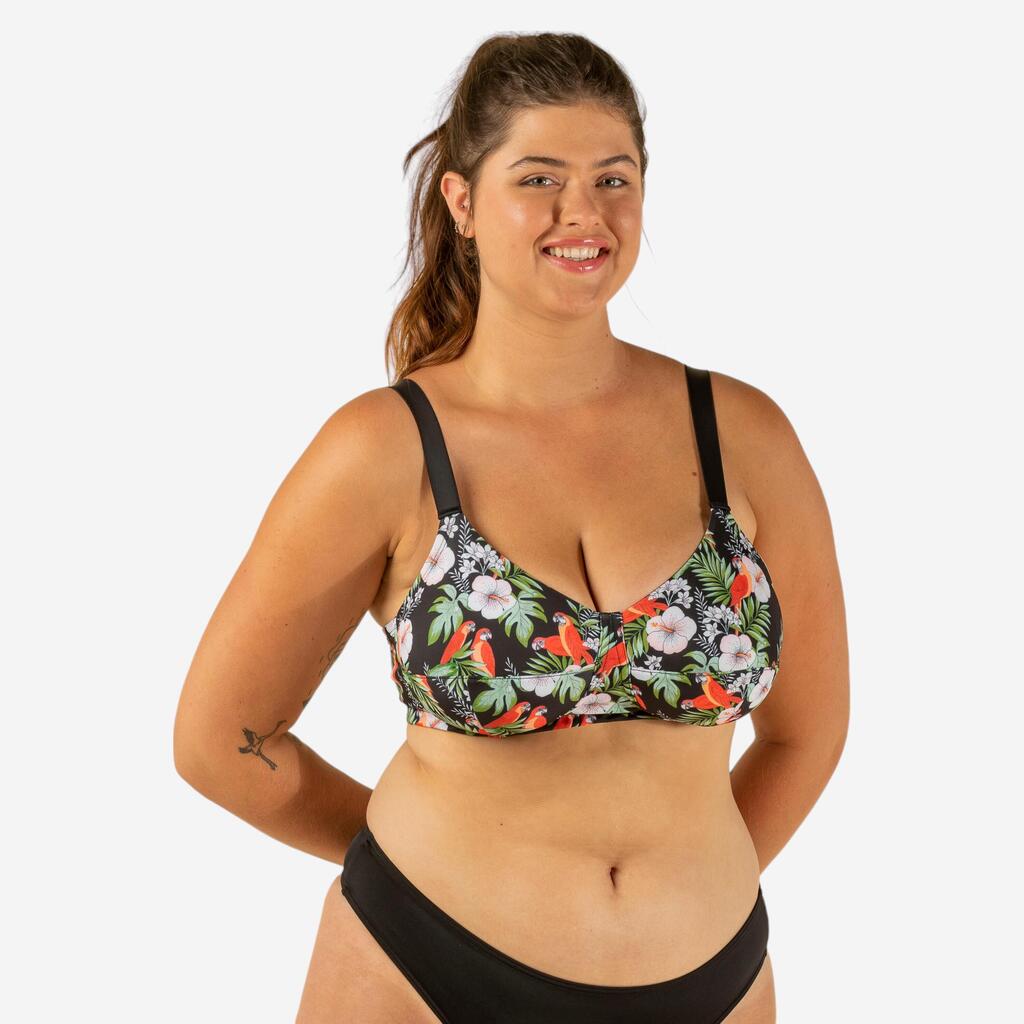 Bikini-Oberteil Damen grosse Grössen Astrid Paisley khaki