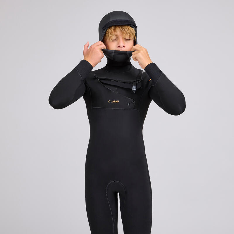 Wetsuit voor surfen kinderen 5/4 mm Expert 900