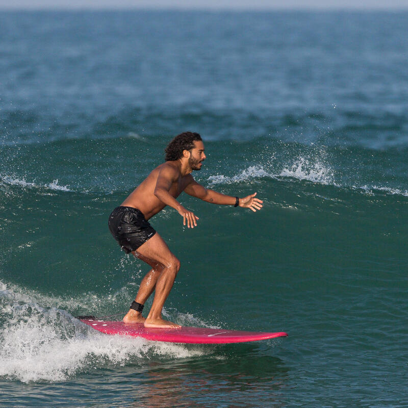 Boardshort voor heren 15" 100 palmito zwart