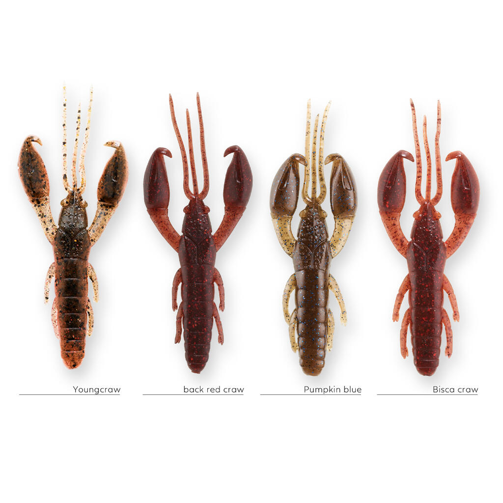 SOFT CRAYFISH LURE WITH WXM YUBARI CRW 65 ATTRACTANT BISCA CRAW