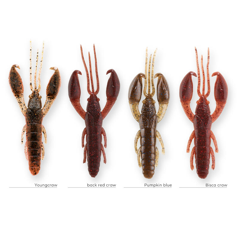 LEURRE SOUPLE ECREVISSE AVEC ATTRACTANT WXM YUBARI CRW 75 YOUNGCRAW