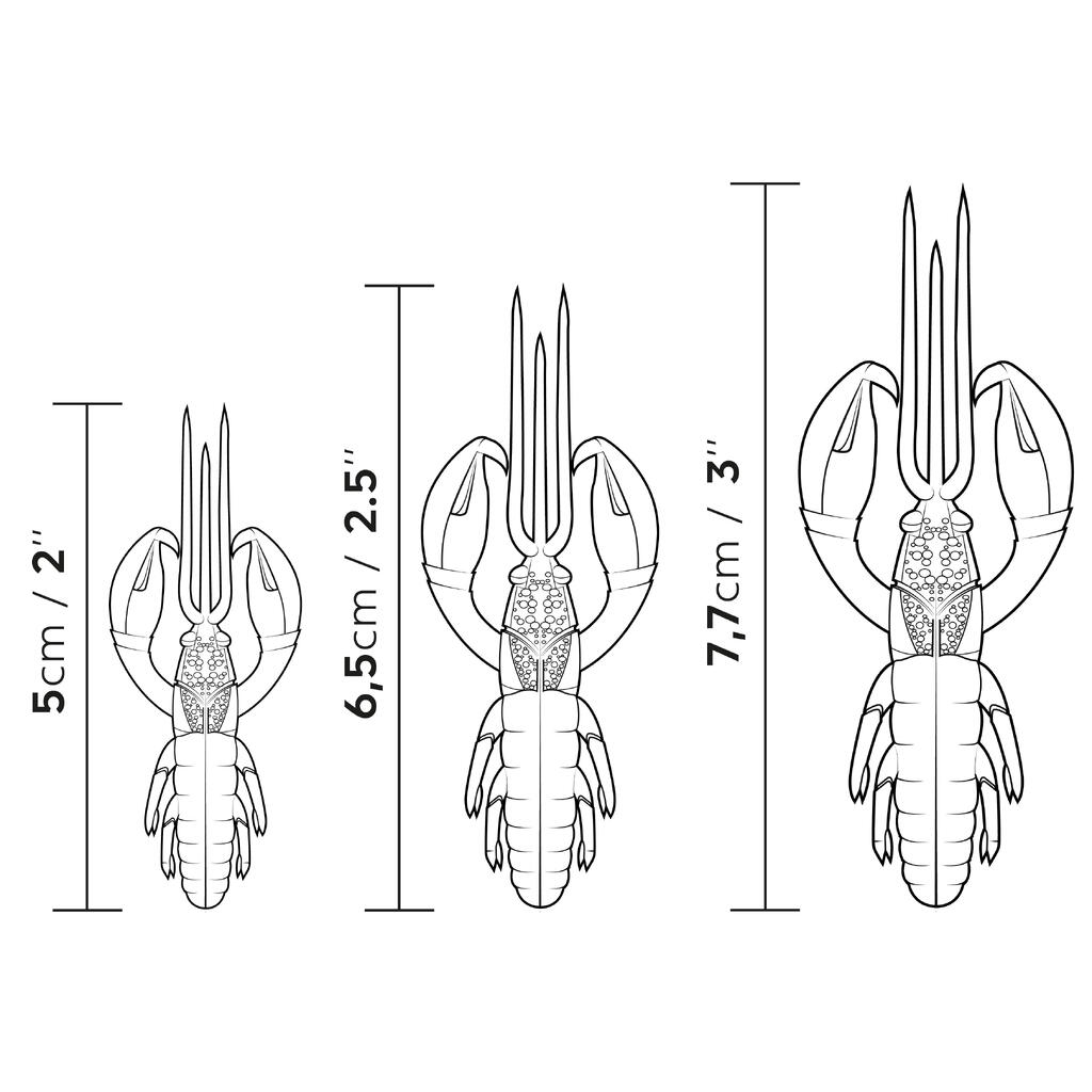 SOFT CRAYFISH LURE WITH WXM YUBARI CRW 65 ATTRACTANT BISCA CRAW