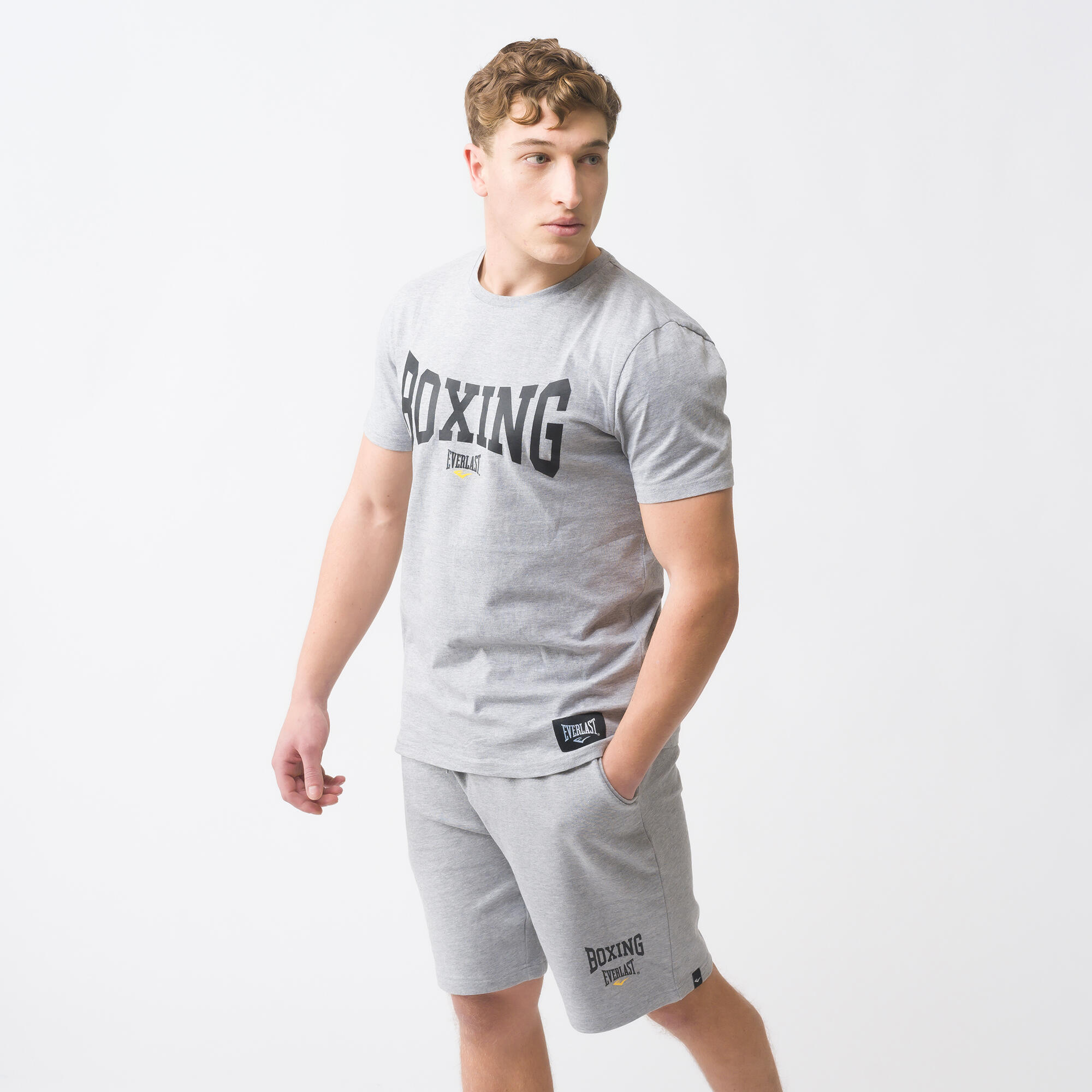 EVERLAST T-SHIRT A MANICHE CORTE -GRIGIO 24