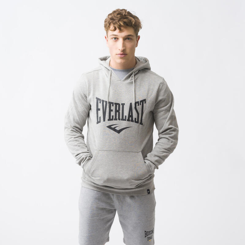 Sudadera Everlast Gris Capucha Algodón