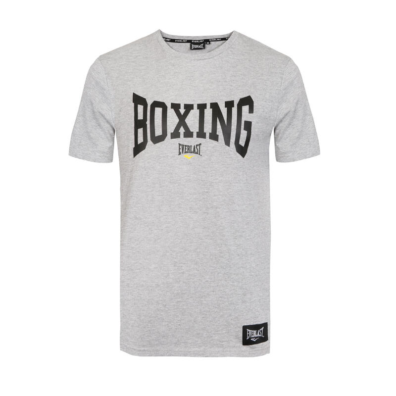 T-shirt uomo boxe Everlast regular fit 100% cotone grigia