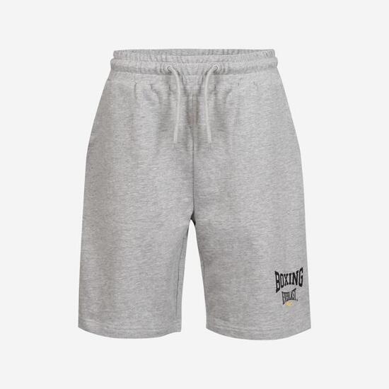 Pantaloncini uomo boxe Everlast regular fit cotone con tasche grigi