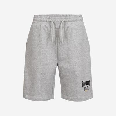 Pantaloncini uomo boxe Everlast regular fit cotone con tasche grigi
