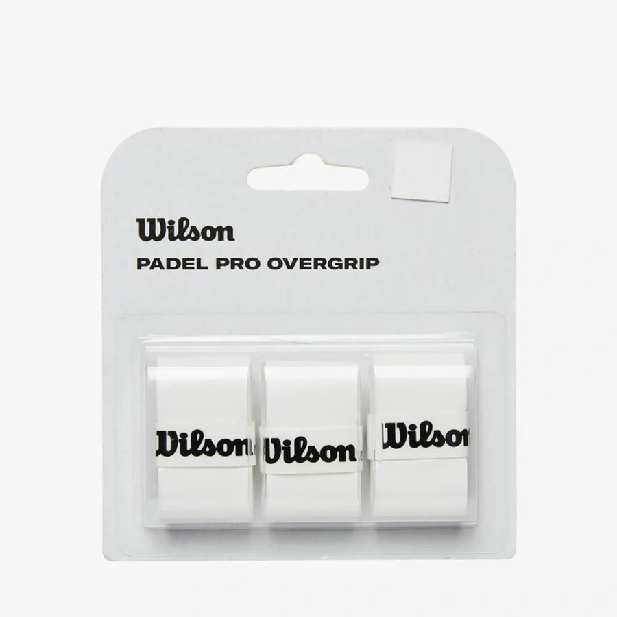 Wilson Padel Pro Overgrip white tri-pack at Decathlon UK