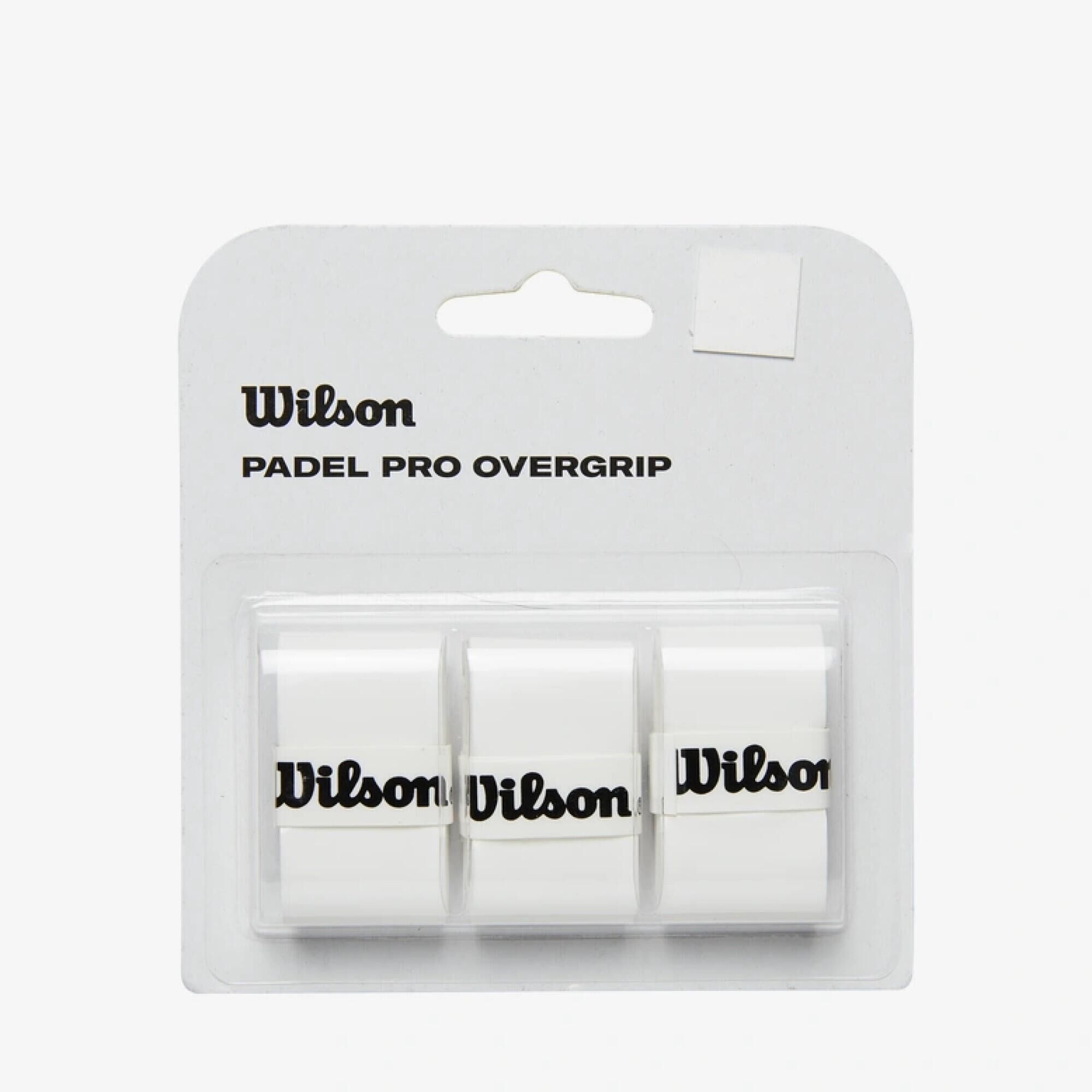 WILSON Padel Pro Overgrip Tri-Pack - White