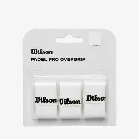 Prekrivni grip za padel Wilson Pro 3x - bel