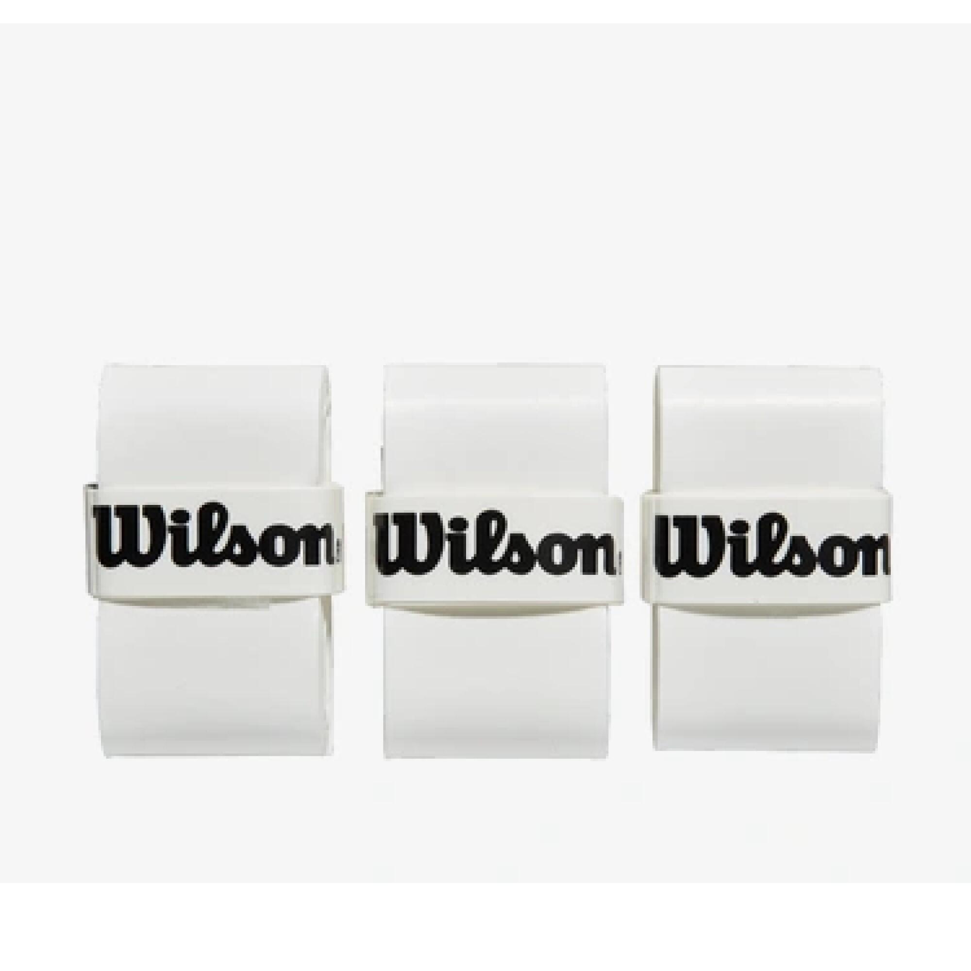 Padel overgrip - Wilson Pro Overgrip white (3 units).