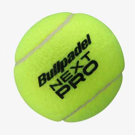 Pressurised Padel Balls FIP Next Pro - Pack of 3