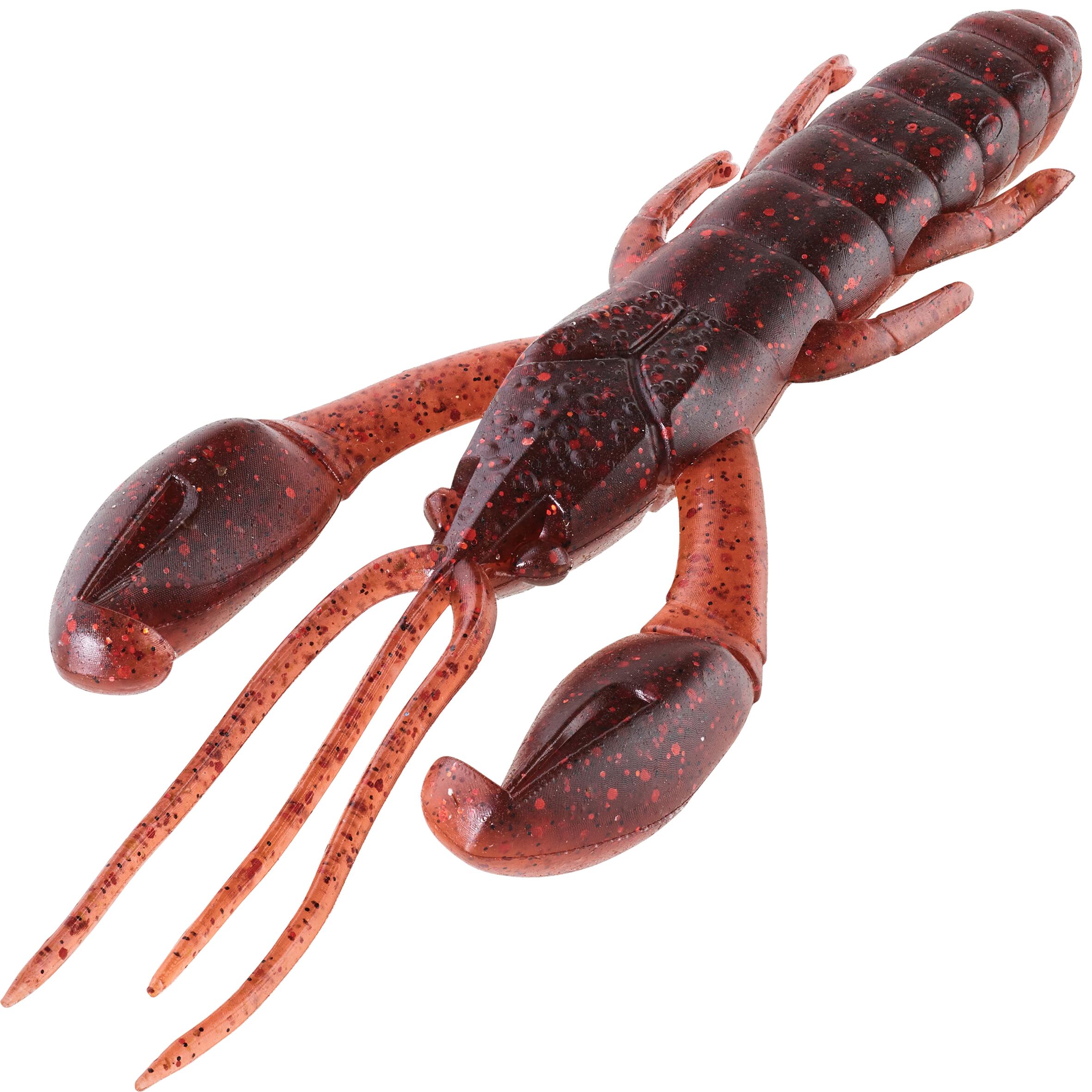 SOFT CRAYFISH LURE WITH WXM YUBARI CRW 50 BLACK RED CRAW ATTRACTANT 4/8