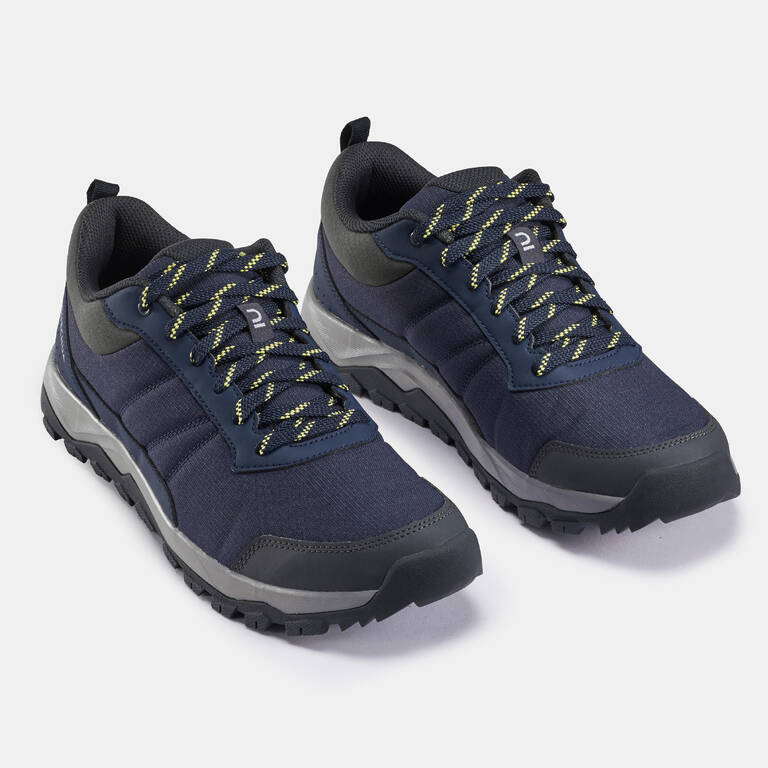 Men Lightweight Low Ankle Hiking Shoes Blue - NH150