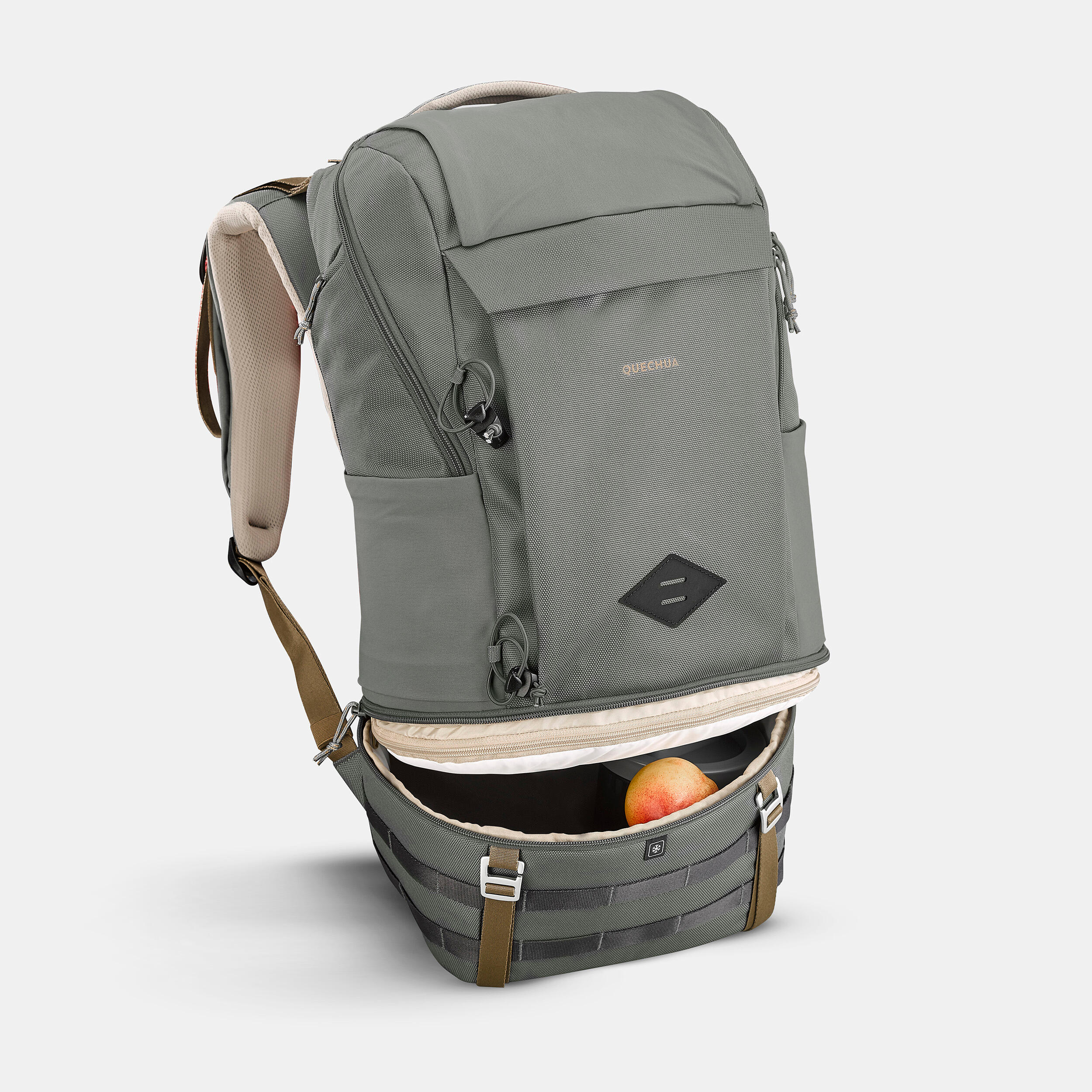 Mochila de montana y trekking 25L bolsillo nevera Quechua NH900 Decathlon