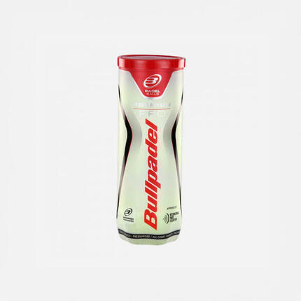Tube de 3 balles de padel pressurisées - Bullpadel Premium Pro
