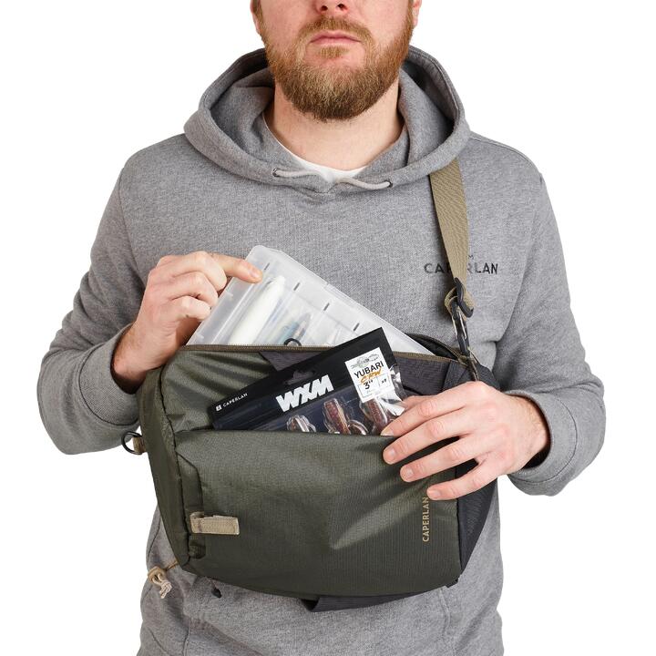 Vistas schoudertas sling bag SLG 100 kaki 9 l CAPERLAN Decathlon.nl