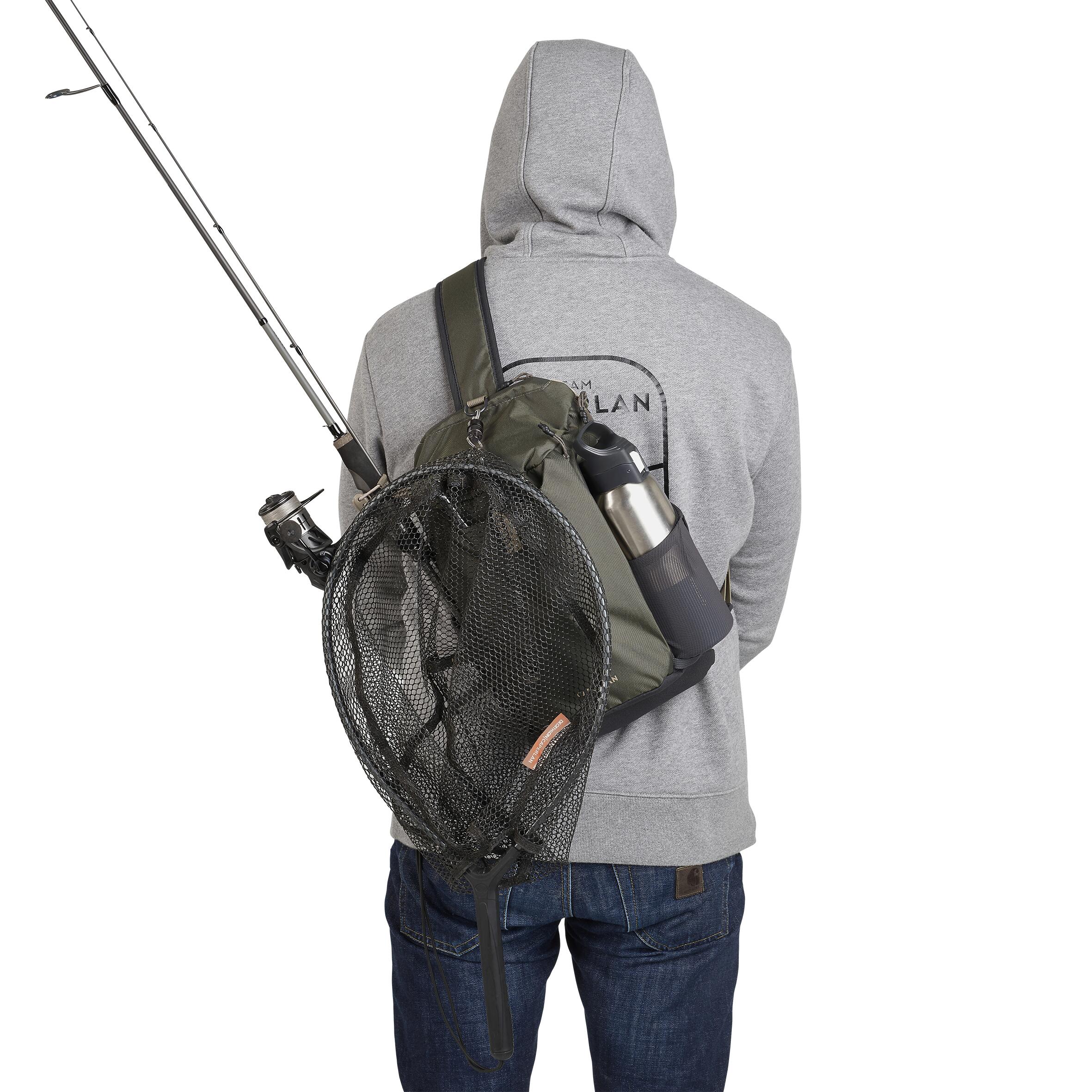 Fishing 9 L shoulder bag - Khaki 100 sling bag 5/8