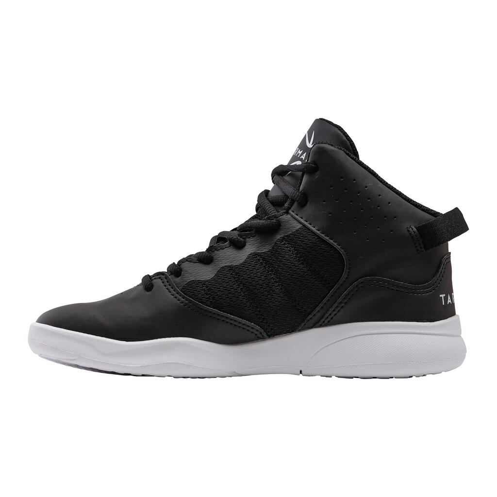 CHAUSSURES DE BASKETBALL ENFANT DÉBUTANT - SS100 NOIR