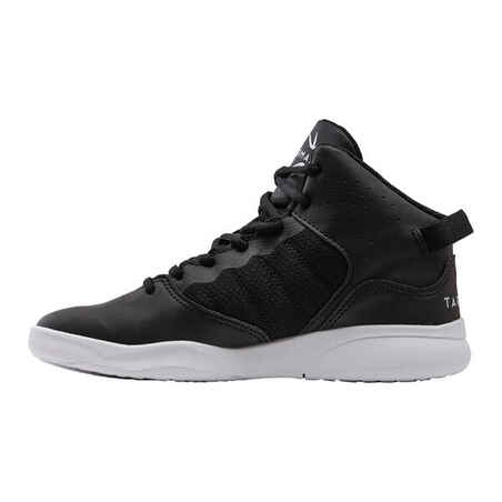 حذاء SS100 للأولاد والبنات المبتدئين في كرة السلة - لون أسود