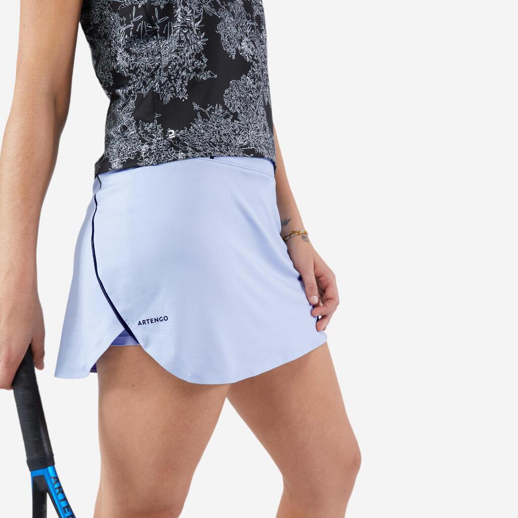 Women's Tennis Dry and Soft Skirt Dry 900 - Bluish Grey