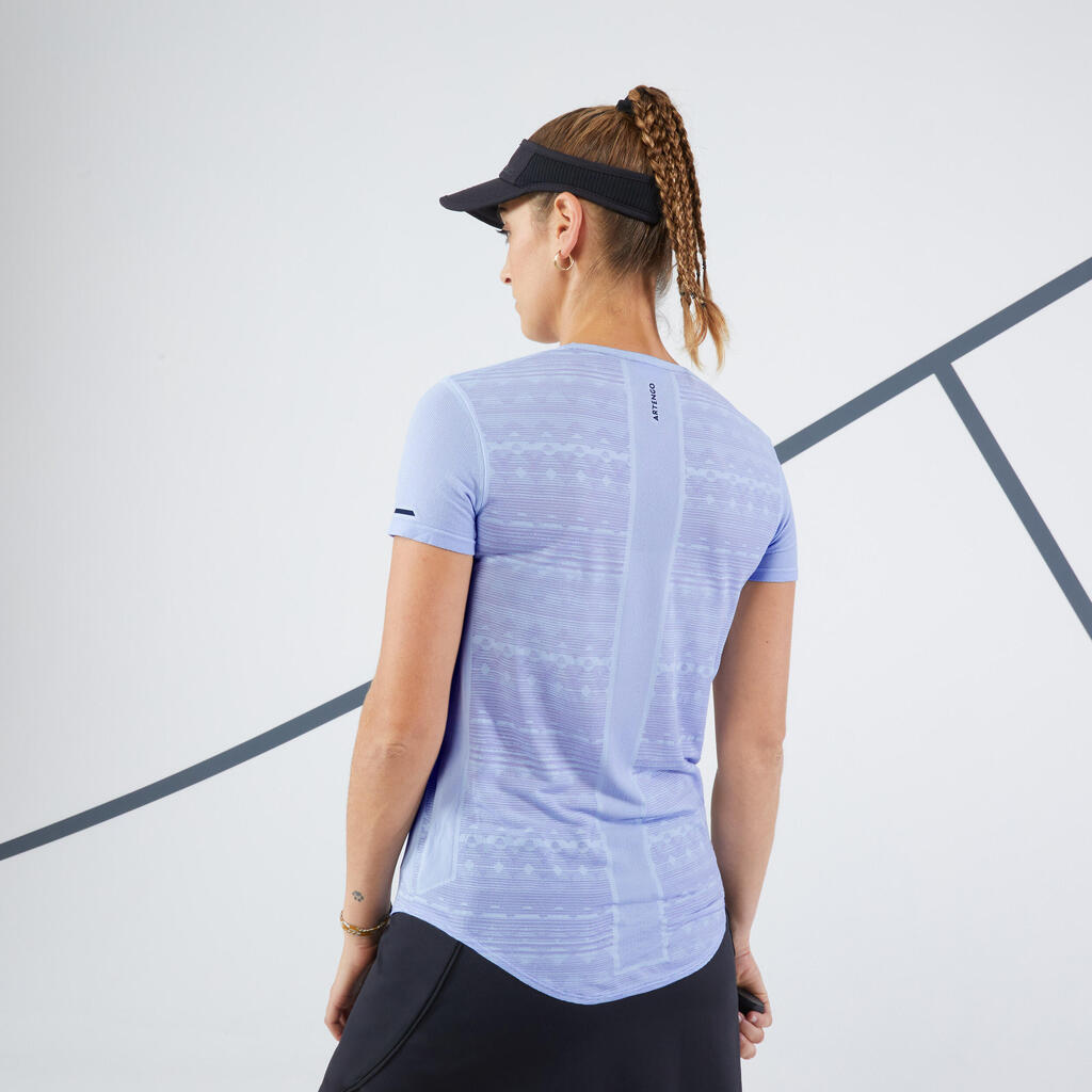Moteriški lengvi teniso marškinėliai „Light 900“, mėlynos levandų spalvos
