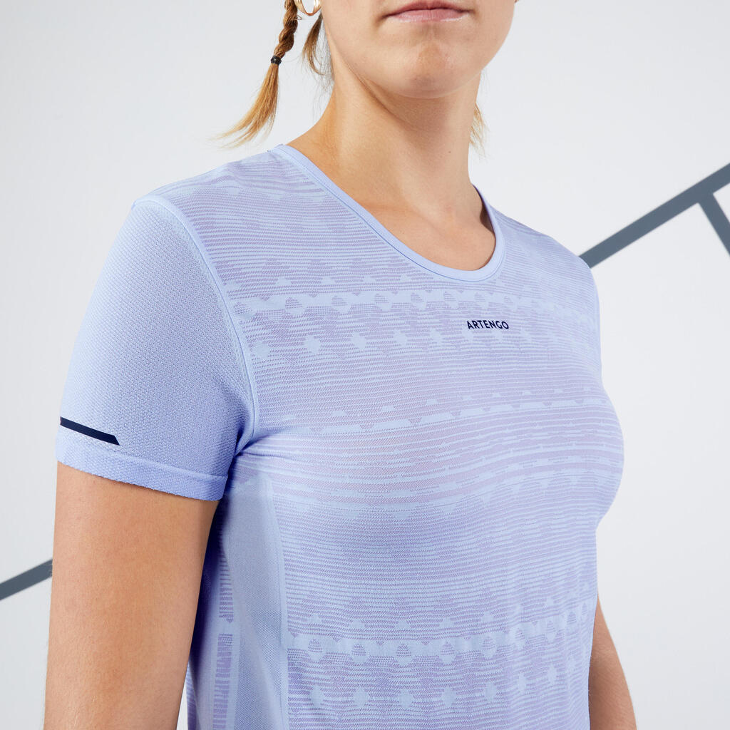 Moteriški lengvi teniso marškinėliai „Light 900“, mėlynos levandų spalvos