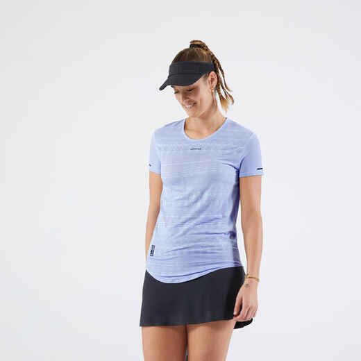 
      Moteriški lengvi teniso marškinėliai „Light 900“, mėlynos levandų spalvos
  
