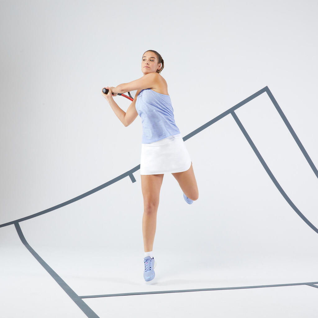 Women's Tennis Dry and Soft Skirt Dry 900 - Bluish Grey
