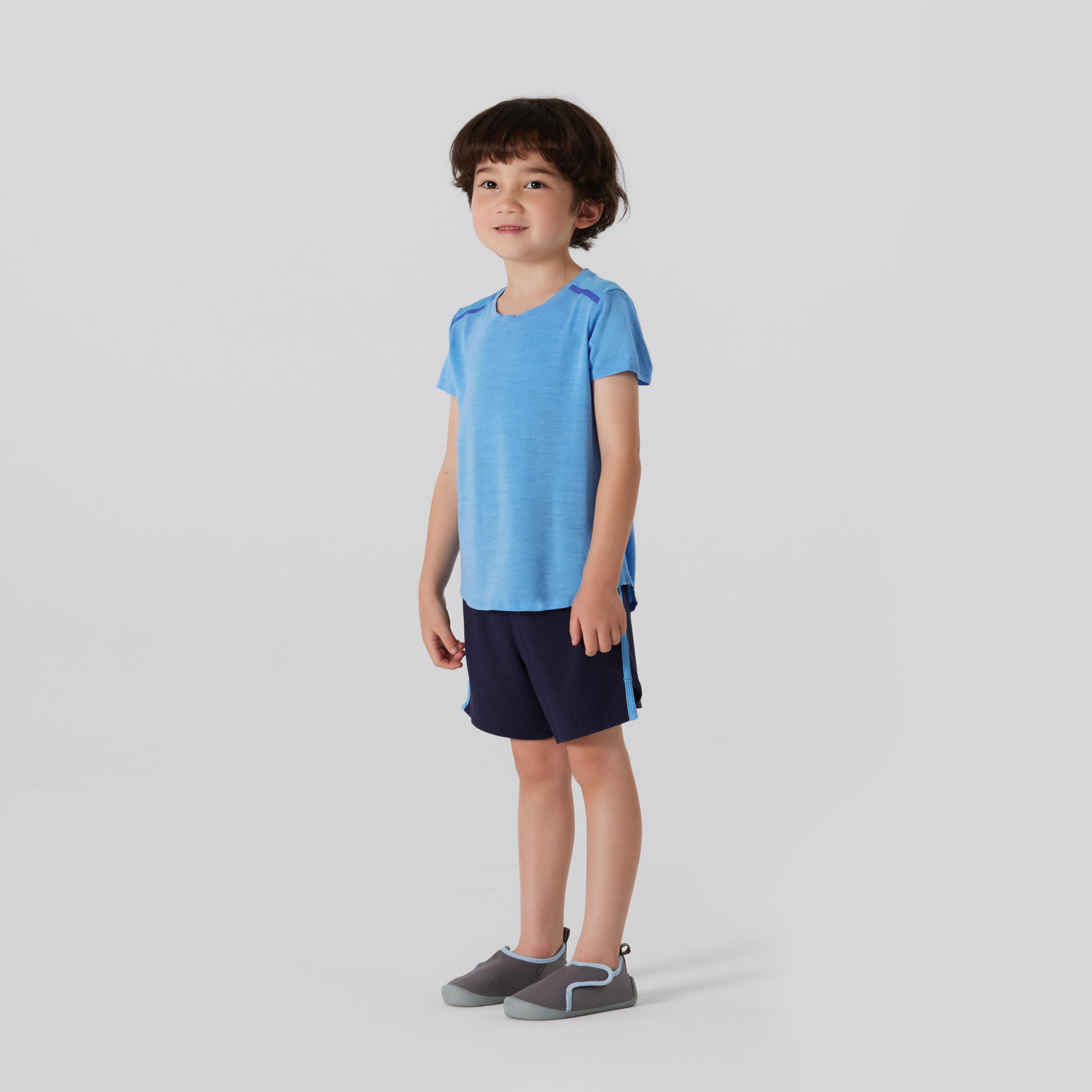 Domyos Kids Gym Shorts 500 2.0 Navy Blue