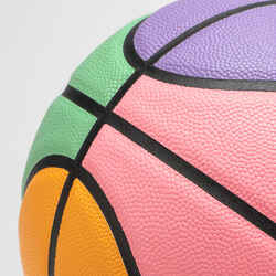 Μπάλα μπάσκετ BT500 Touch Μέγεθος 7 - Μωβ/Πράσινο