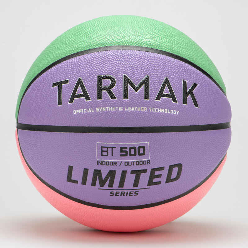 Μπάλα μπάσκετ BT500 Touch Μέγεθος 7 - Μωβ/Πράσινο
