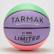 Basketball Grösse 7 FIBA-Zulassung - BT500 violett/grün