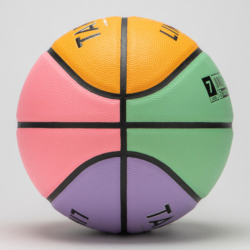 Basketbol Topu - 7 Numara - Mor / Yeşil - BT500 Touch