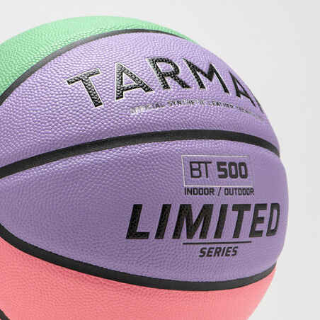 Krepšinio kamuolys „BT500 Touch“, 7 dydžio, purpurinis, žalias