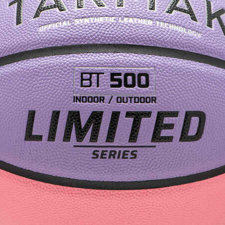כדורסל מידה 7 לילדים דגם BT500 Touch - סגול/ירוק