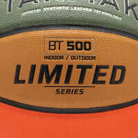 Size 7 Basketball BT500 Touch - Green/Orange