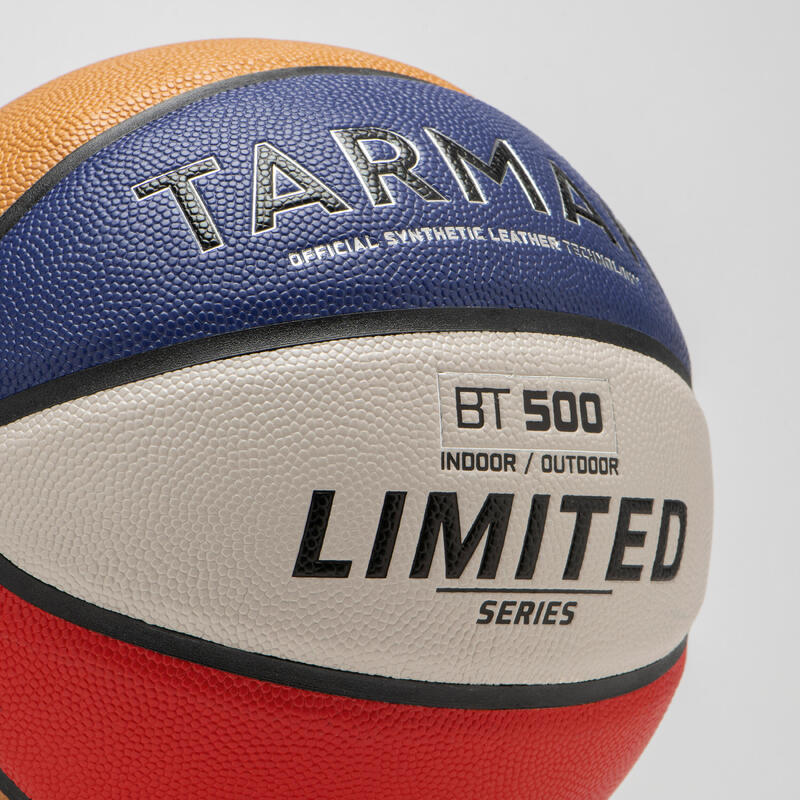 Ballon de basketball taille 7 - BT500 TOUCH - Bleu Rouge