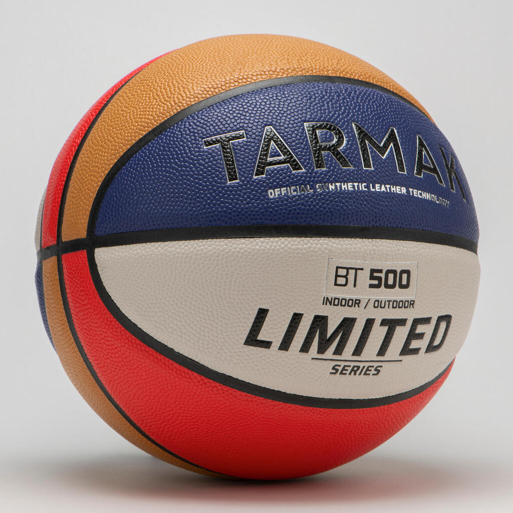 Basketbalová lopta FIBA BT500 Touch veľkosť 7 modro-červená