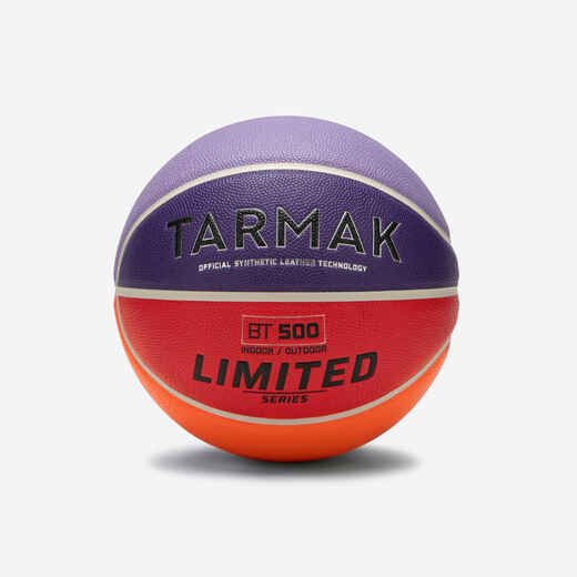 
      Basketbalová lopta BT500 Touch veľkosť 6 limitovaná edícia fialovo-červená
  